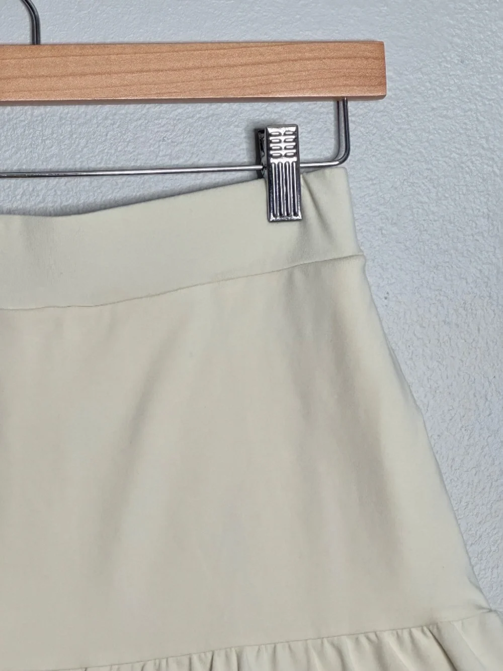 Spartina Jersey Flounce Skort Antique White Ric Rac Stretch Pink Green Size XS